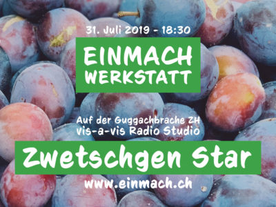Einmach Werkstatt – 21. August 2019 – Zwetschgen Star